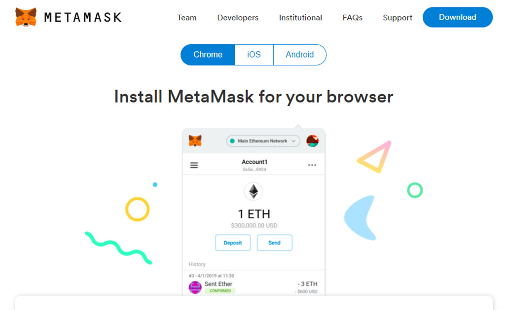 Immagine installazione Metamask